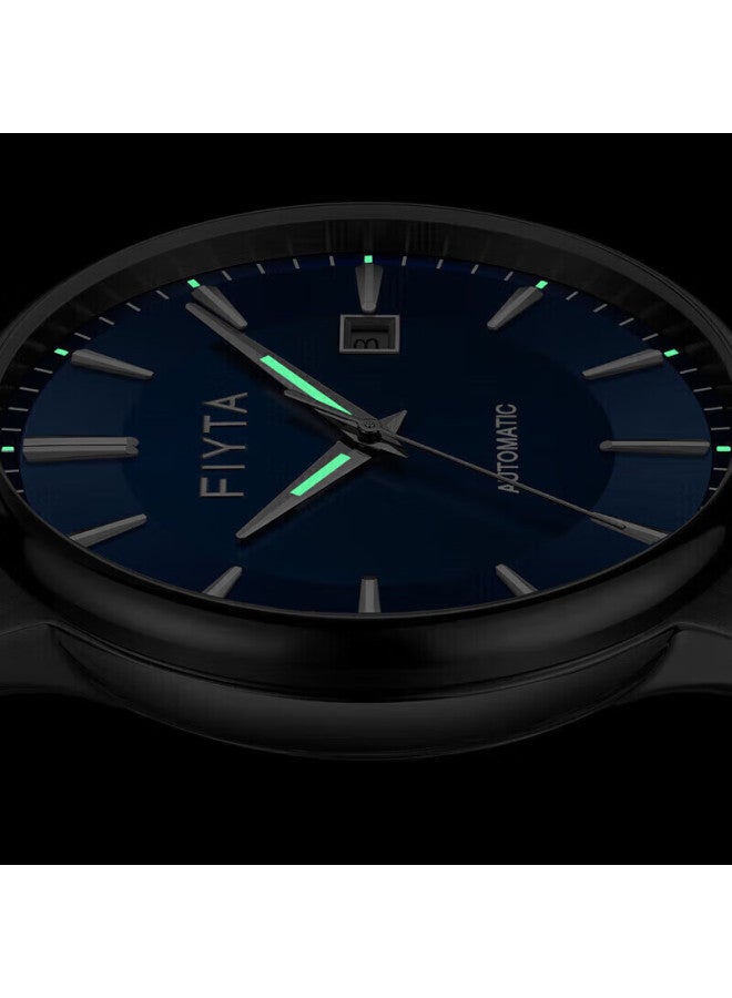 Fiyta Core Drive Series "ruler Of The World" Automatic Mechanical Blue Dial Steel Strap Men's Wrisch, Birthday And Holiday Gift - Image 3