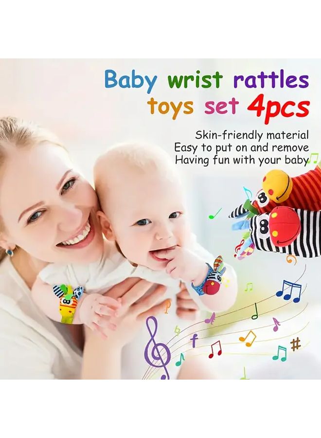 Baby Animal Wrist Rattle Socks And Plush Toy Set Watch Strap Style - Image 5
