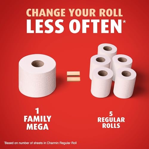 Charmin Ultra Strong Clean Touch Toilet Paper, 18 Family Mega Rolls = 90 Regular Rolls - Image 4