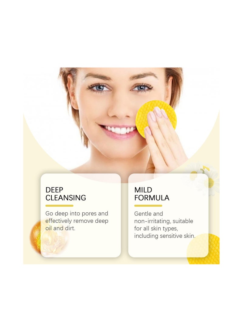 SOLARAE 50 Pads Turmeric Kojic Acid Pads, Turmeric Kojic Acid Cleansing Pads, Turmeric Cleansing Pads with Lemon Chamomile, Kojic Acid and Turmeric Cleansing Pads, Turmeric Cleansing Pads for Dark Spots - Image 3