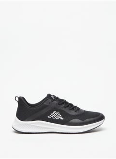 Men's Logo Print Low-Ankle Sneakers with Lace-Up Closure