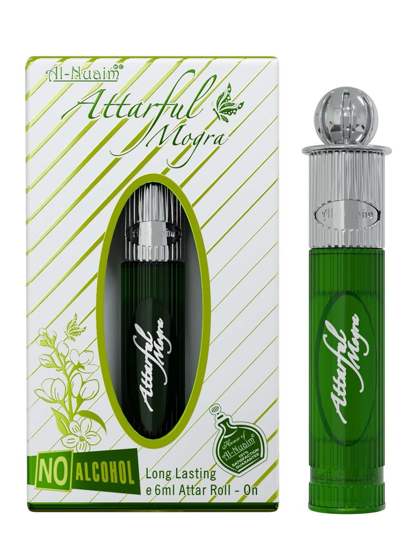 Al Nuaim Al-Nuaim Attarfull Mogra Alcohol Free Attar Roll On for Men & Women - Pack of 2 (6ml Each) | Exquisite & Long Lasting Fragrance - Image 4