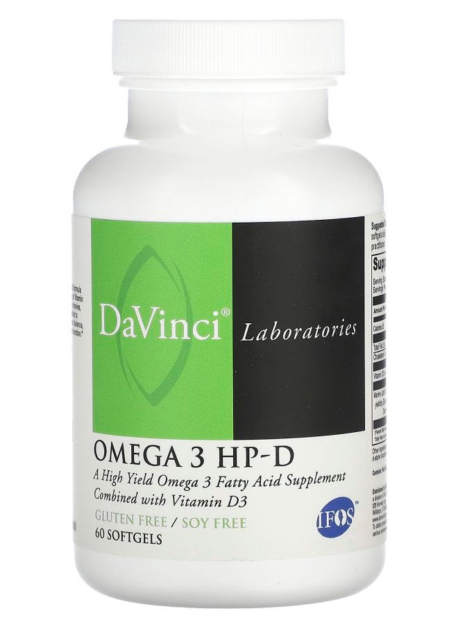 DaVinci Laboratories of Vermont - Omega 3 HPD 60 Softgels - Image 1