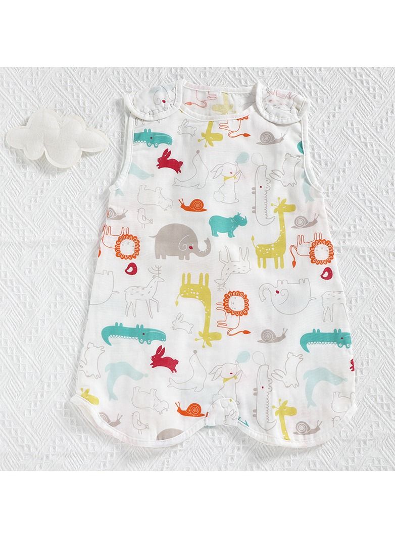 Loquat Summer Suitable For Baby Anti Startle Cotton Wrap Sleeping Vest Bag