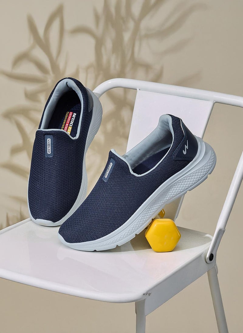 CAMPUS Men Oxyfit Advance Nitro Fly Advance Memory Slip-On Walking Shoes-Navy - Image 4