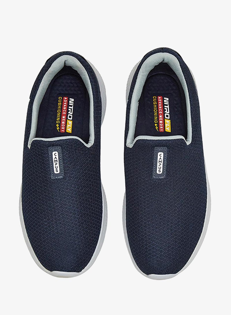 CAMPUS Men Oxyfit Advance Nitro Fly Advance Memory Slip-On Walking Shoes-Navy - Image 2