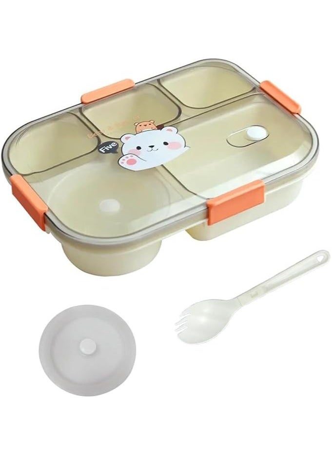 TYCOM Lunch Box for Kid, Bento Box Children, School Children's Lunch Box with Compartments, Leak-proof Lunch Box for Girls and Boys, Snack Box  - Image 1