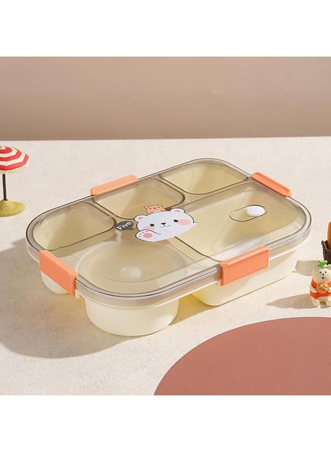 TYCOM Lunch Box for Kid, Bento Box Children, School Children's Lunch Box with Compartments, Leak-proof Lunch Box for Girls and Boys, Snack Box  - Image 2