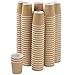 NYHI 150 4 oz Ripple Kraft Paper Cups Brown Hot Cold Cups 3 Layer Rippled Small Insulated Disposable Coffee Cups Perfect for Cappuccino Hot Cocoa or Iced Drinks - Image 1
