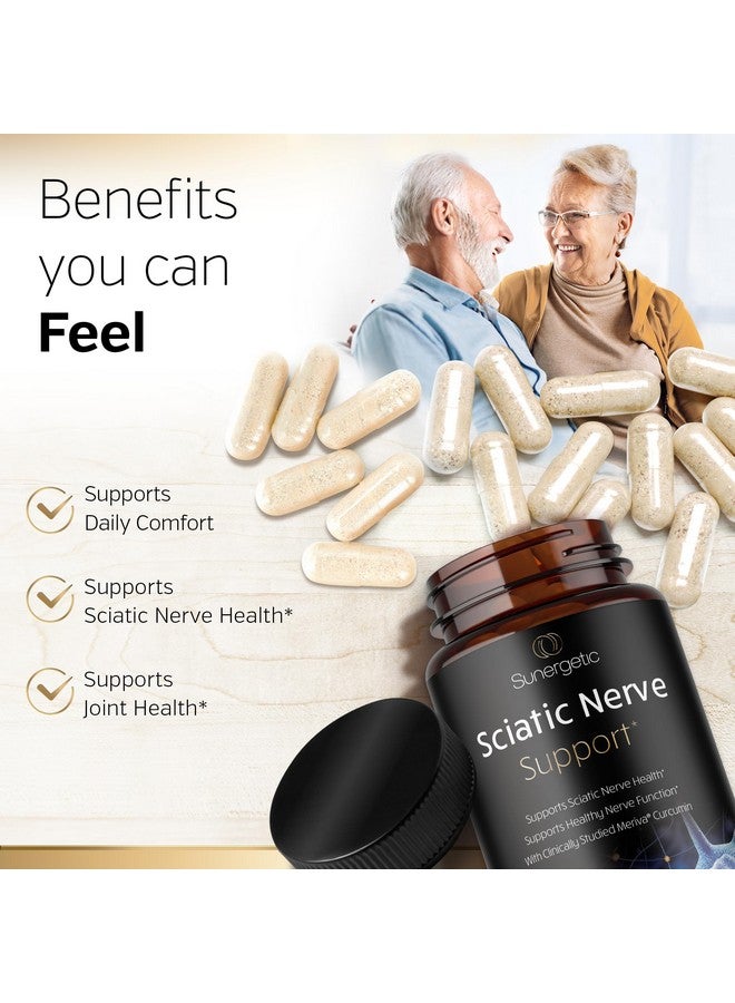 سانيرجيتيك تركيبة Sunergetic Premium لدعم العصب الوركي - مكمل غذائي للعصب الوركي مع بنفوتيمين وحمض ألفا ليبويك (ALA) وميريفا كركم - يدعم صحة العصب الوركي وراحة المفاصل - 60 كبسولة - Image 4