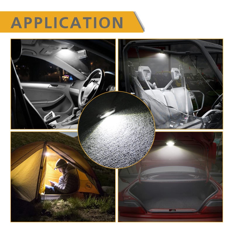 Rfroad Lighting UTV LED Dome Light 12V with Switch, Rfroad Lighting Universal Roll Bar Mount LED White Lights Interior Dome Light for UTV ATV Polaris RZR Can Am Car Golf Cart - Image 4