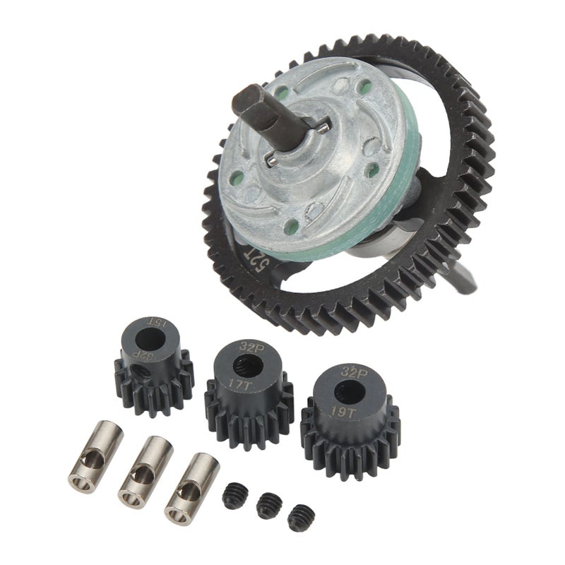 RC 52T Differential Gear Assembly RC 15T 17T 19T Pinions Gear Set for Traxxas Slash 1/10 RC Car - Image 2