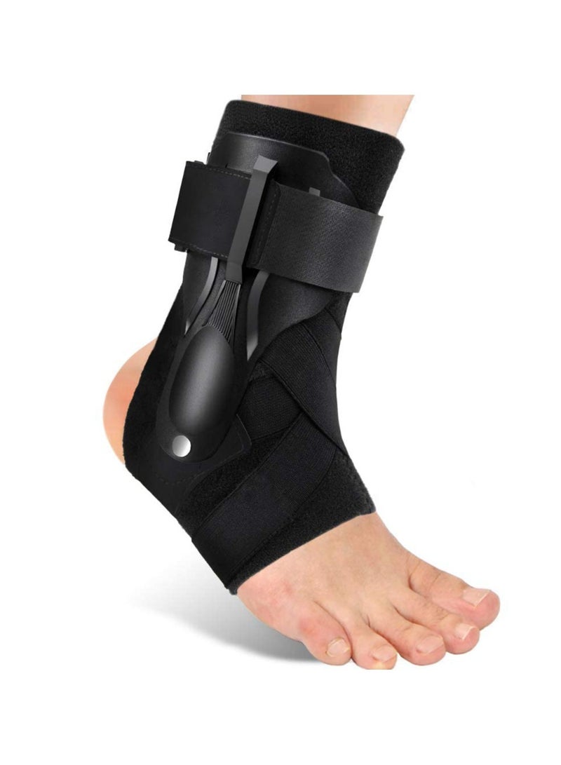 دعامة الكاحل، دعامة دعم الكاحل لالتواء الكاحل، دعامة الكاحل للرجال والنساء، دعامة الكاحل لالتواء الكاحل لكرة السلة وكرة القدم والكرة الطائرة - L - Image 1