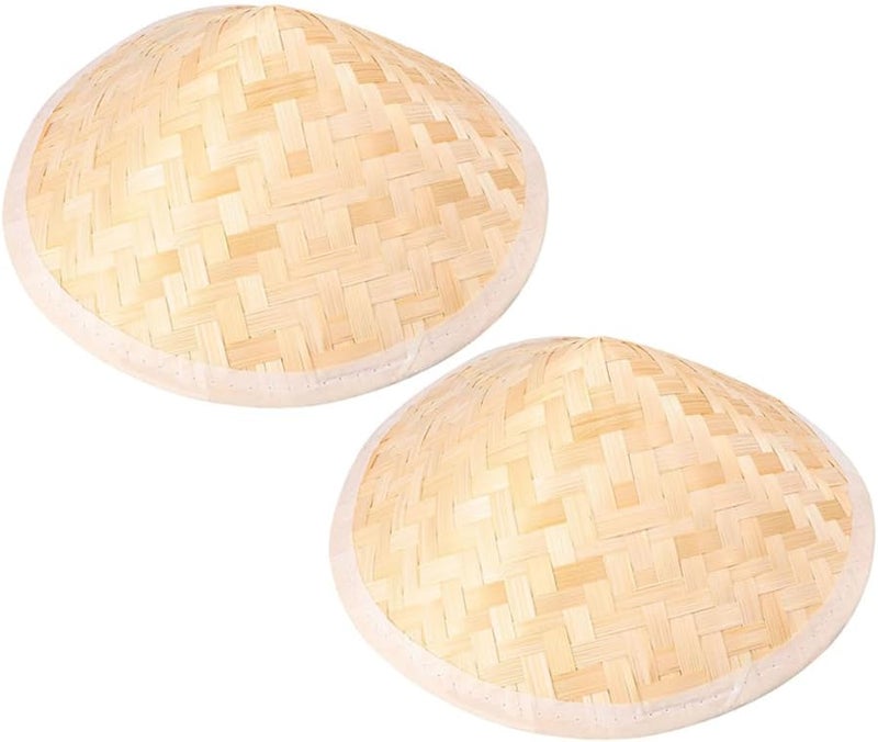 Vietnamese Style Bamboo Sun Hat For Boys And Girls Beige Sun Protection - Image 1