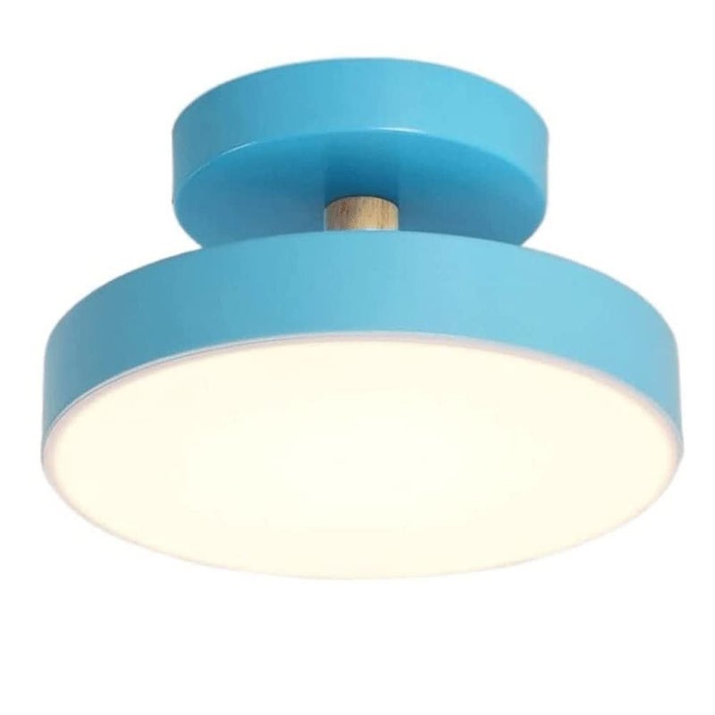 Blue LED Flush Mount Ceiling Light Three Color Dimmable Nordic Minimalist Round Lamp For Hallway Balcony Entry - Image 2