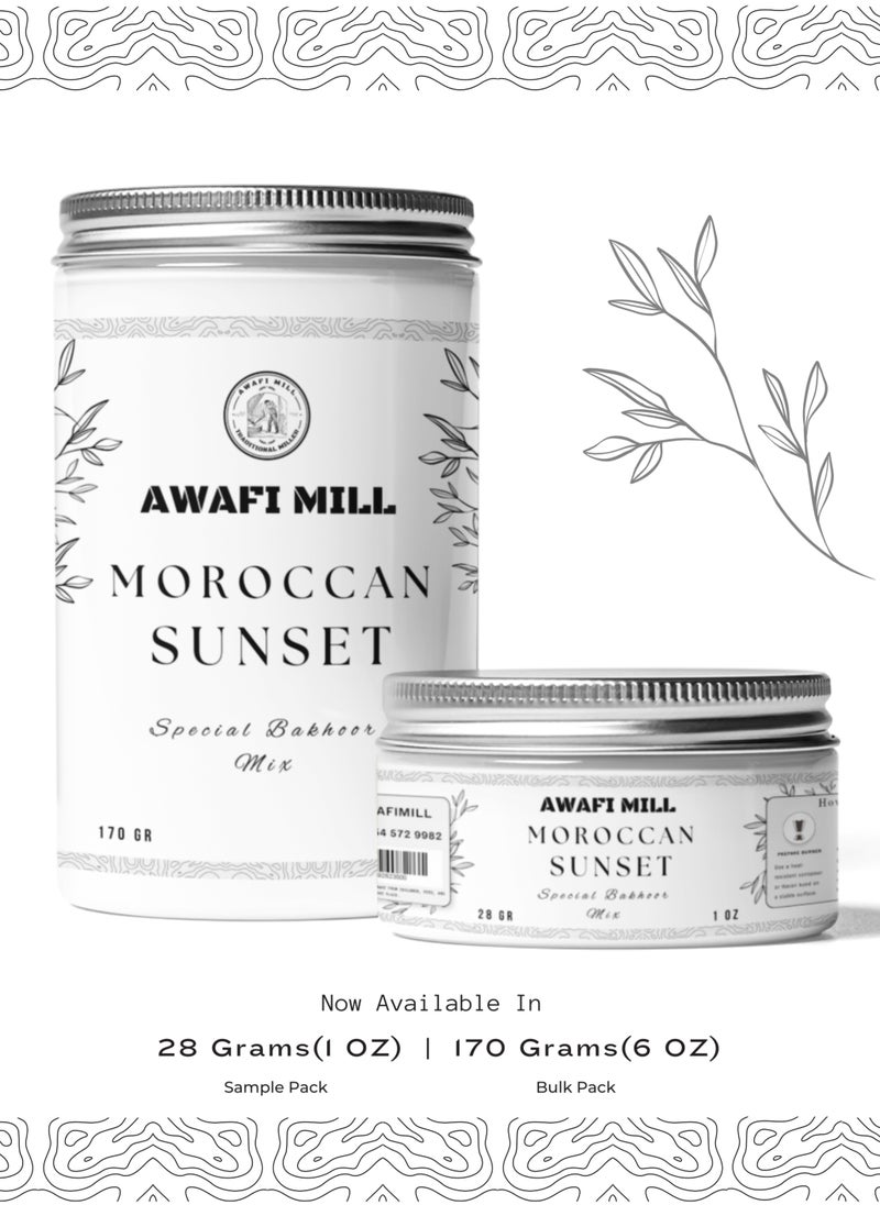 Awafi Mill - AWAFI MILL Moroccan Sunset Bakhoor Mix – Specially Created Incense for a Soothing and Exotic Fragrance - Image 1
