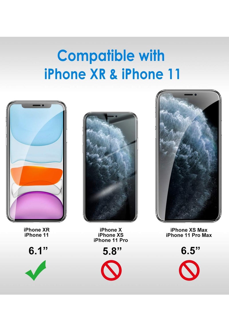 Denx Screen Protector for  iPhone 11 and iPhone XR 6.1inch, 9H Tempered Glass Screen Shatterproof Anti Scratch Glass HD Clear Case Friendly for iPhone 11 and iPhone XR - Image 2