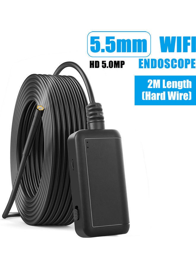 NIBEMINENT F220 5.5mm Industrial Endoscope 2m Hard Wire Black 13.50X5.50X13.00cm  - Image 1