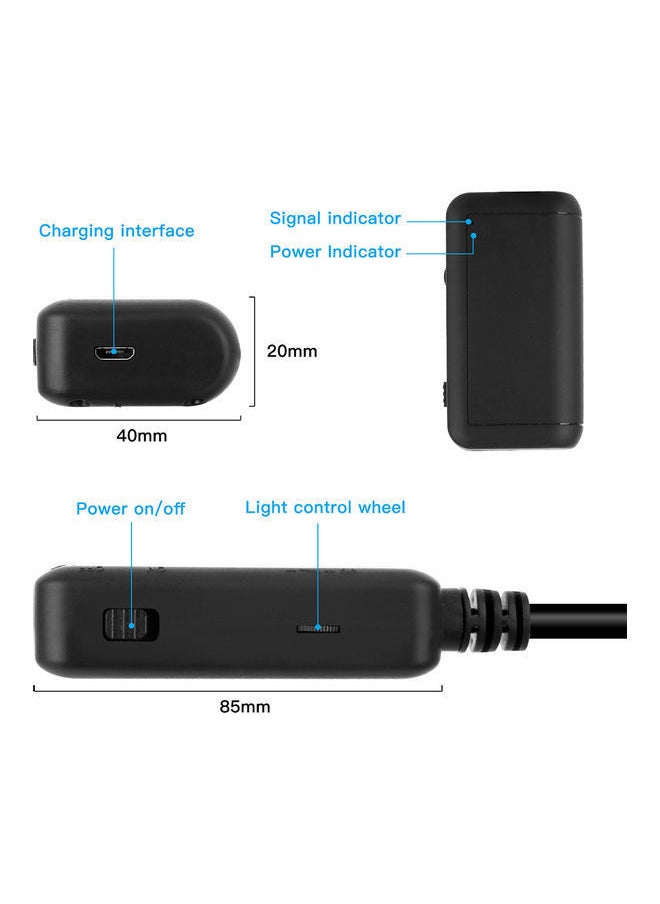 NIBEMINENT F220 5.5mm Industrial Endoscope 2m Hard Wire Black 13.50X5.50X13.00cm  - Image 3
