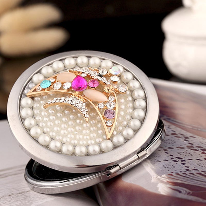 Fish Design Carry Mirror Vintage Mirror Travel Makeup Mirror Small - Image 4