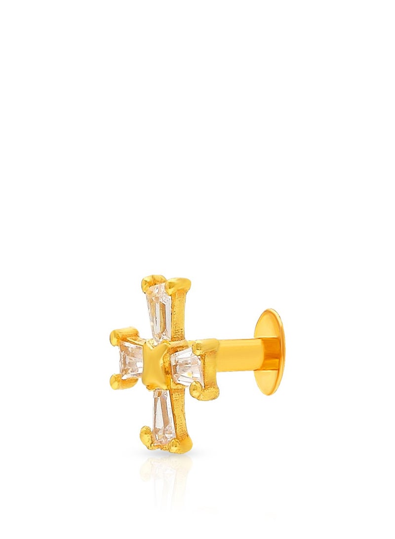Malabar Gold and Diamonds 22 Karat 916 Purity Screw Nosepin for Women DZNP067Y - Image 1