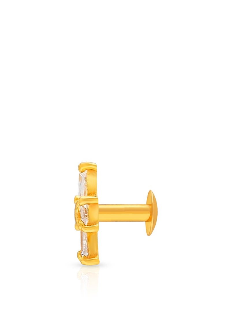 Malabar Gold and Diamonds 22 Karat 916 Purity Screw Nosepin for Women DZNP067Y - Image 3