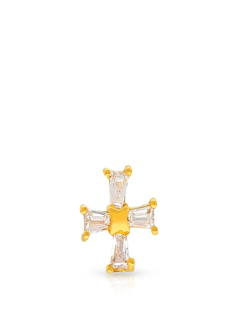 Malabar Gold and Diamonds 22 Karat 916 Purity Screw Nosepin for Women DZNP067Y - Image 2
