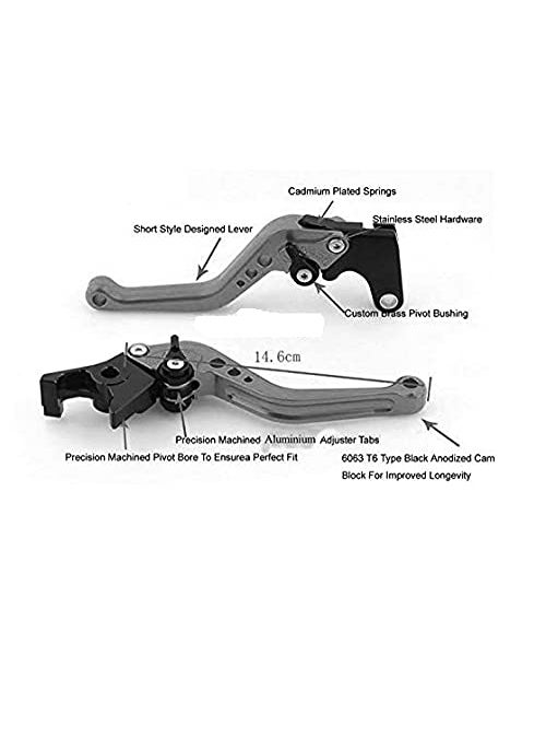 AOW ATTRACTIVE OFFER WORLD Aow Atractive Offer World R15 V3 NonABS Only NOT for V1 and V2 Adjustable Brake Clutch Lever Red  - Image 3