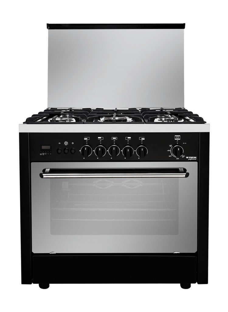 Fresh Gas Cooker Professional Black Control 90