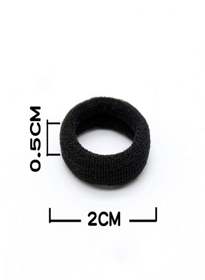Starlinks Black Hair Rubber Bands, Set of 100 Pony Tail Holders - Image 3