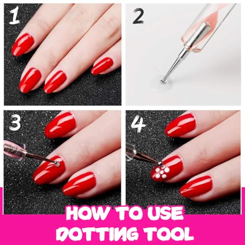 Oytra Dotting Tool 5 Piece Set Embossing Stylus for Mandala Clay Pottery Ceramic Nail Art and Polymer Clay Acrylic - Image 4