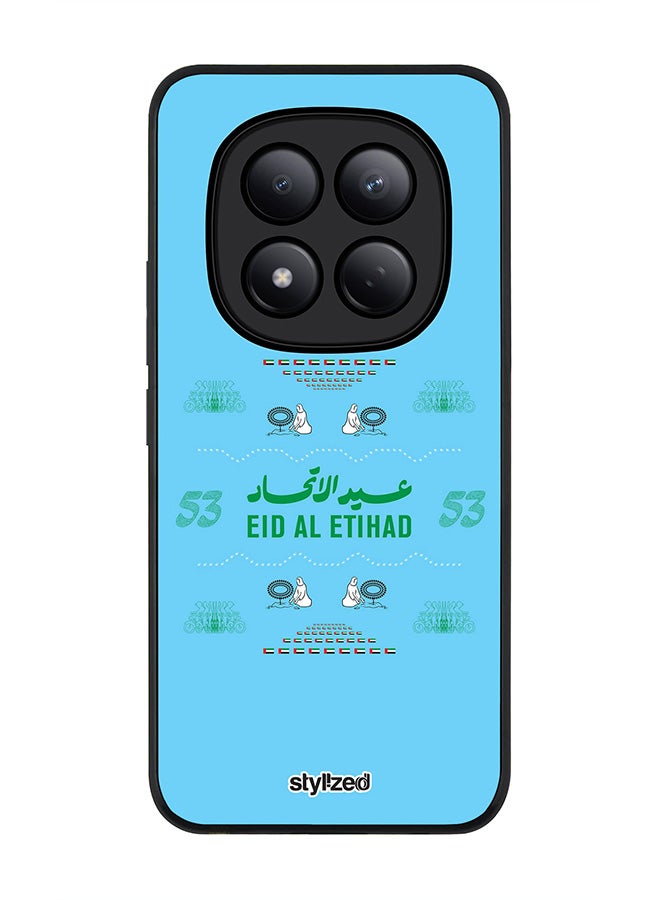For Xiaomi Redmi Note 15 Pro 4G Case,Slim fit Camera Protection, Shockproof Thin Phone cover  - Eid Al Etihad 53 National Day Blue