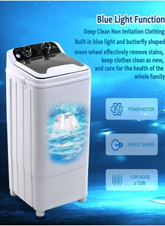 Washing Machine, 2 in 1 Portable Mini Washing Machine with Blue Light, 7Kg Capacity for Camping, Apartments, Dorms, College Rooms, RV’s - pzsku/Z4A543A2BA017D6F06B68Z/45/_/1703820810/90f8c3e6-14cb-4958-9728-51434a923290