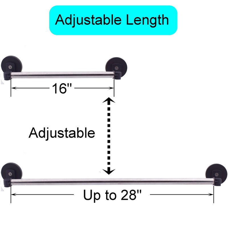YYST Type A 29" (74CM) Magnetic Anchor Chart Holder Adjustable Magnetic Date Cards Holder Calendar Holder for Kids Crafts, Classroom Calendar, Classroom Decor W O Rings (Black - 1) - Image 2