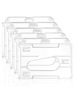 Oasisgalore 5PCS Double-Sided Waterproof Card Holders - ID & Credit Card Protectors with Thumb Slots  - Image 1