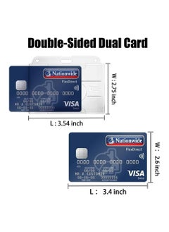 Oasisgalore 5PCS Double-Sided Waterproof Card Holders - ID & Credit Card Protectors with Thumb Slots  - Image 2