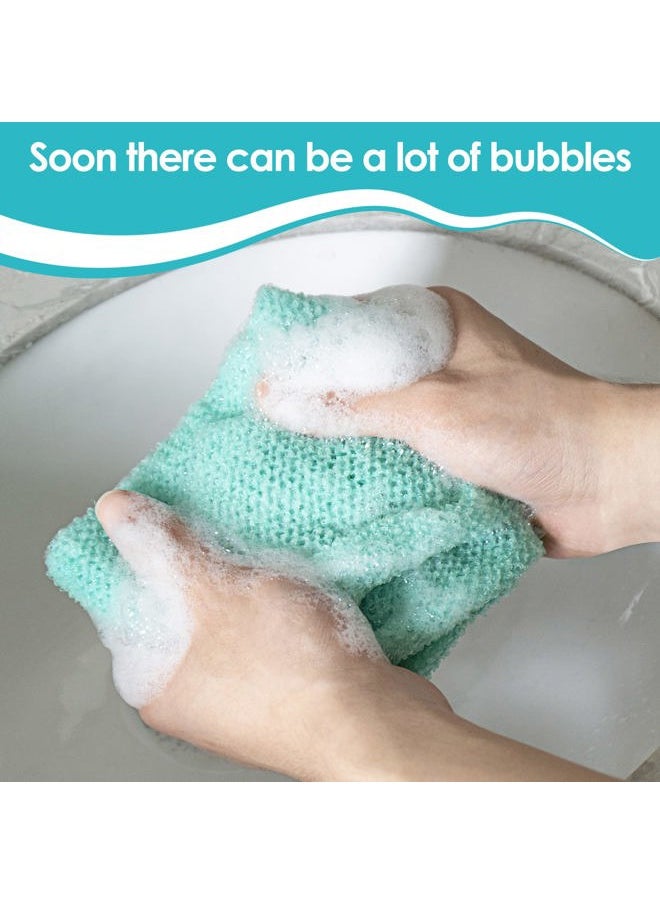 Linkidea 4 Pack African Exfoliating Net, Back Scrubber Shower, Exfoliating Wash Towel Long with Ropes for Shower Deep Cleaning Massages  - Image 4