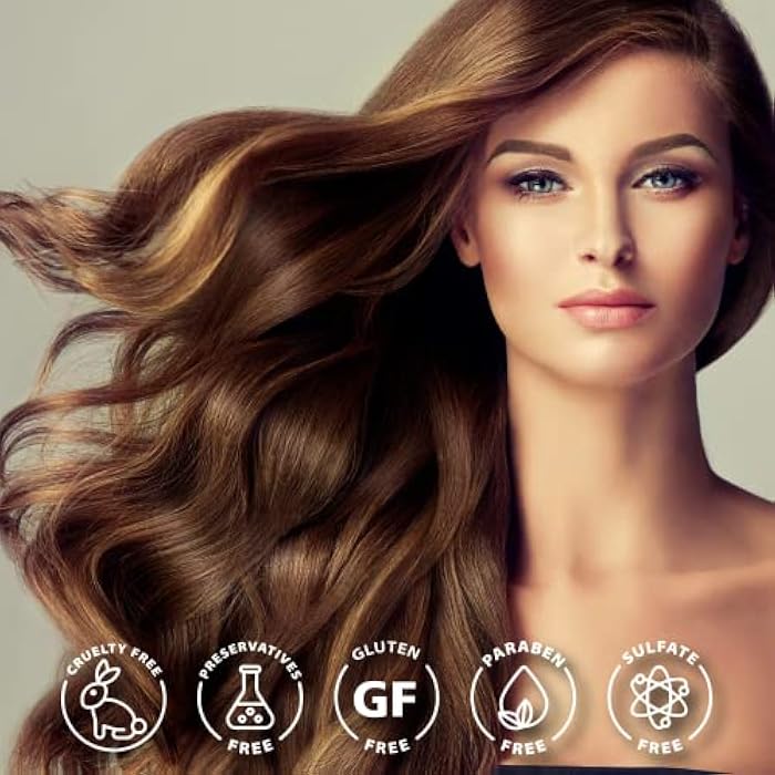 NUSPA بلسم مرطب يترك على الشعر 11 في 1 بزيت اللوز لتفكيك الشعر المجعد، كريم ترطيب يومي بزيت الأركان، سيروم كريم الكيراتين للشعر المجعد، الجاف، التالف - Image 3