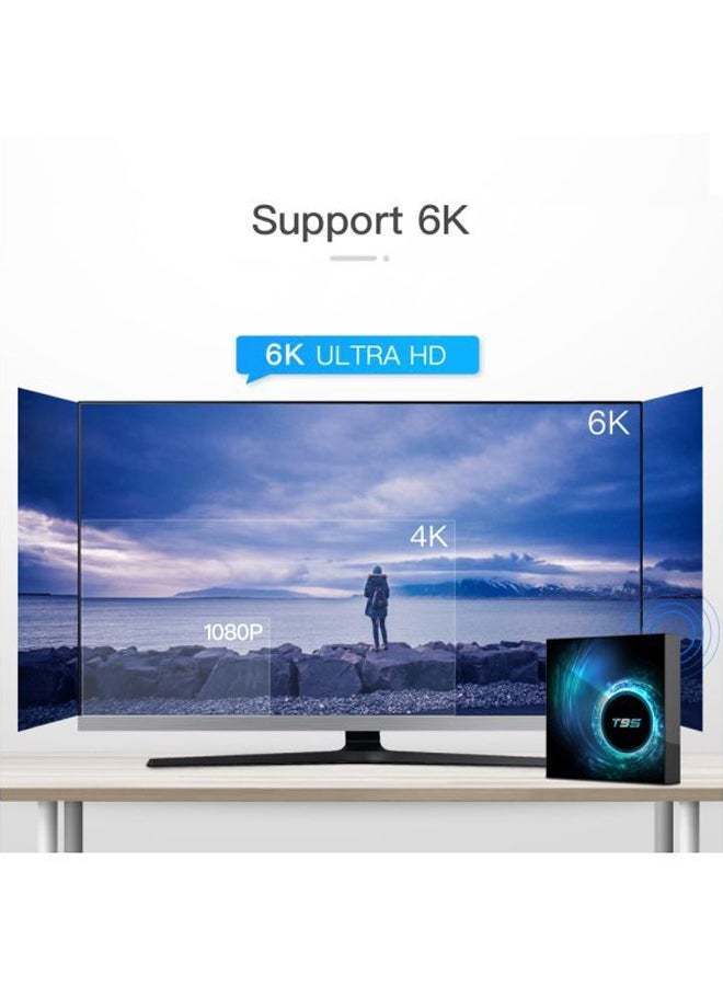 NIBEMINENT T95 Smart Android 6K LCD TV Box V7682UK-16G Black/Blue/Red  - Image 4