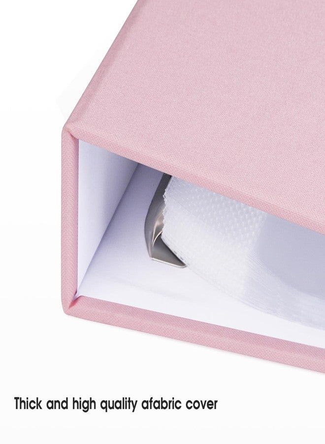 1DOT2 8.5x11 Inch Large 3 Ring DIY Scrapbook Photo Album with 30 Plastic Sleeves 60 Pages Blank Scrapbooks, 8.5 x 11 Scrap Book Albums for Baby Travel Wedding Graduation kids (Pink Cover/White Pages) - Image 2