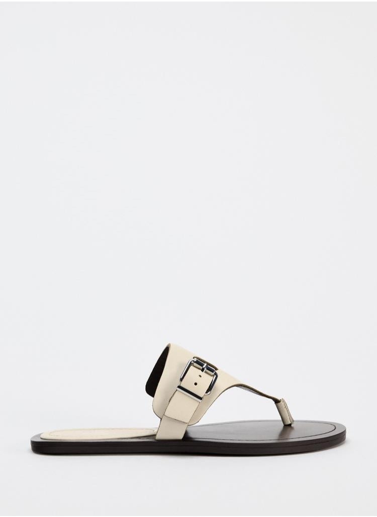 Zara Leather sandals with buckles  - Image 1