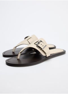 Zara Leather sandals with buckles  - Image 2