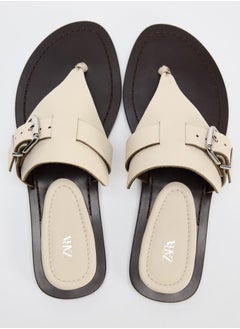 Zara Leather sandals with buckles  - Image 5