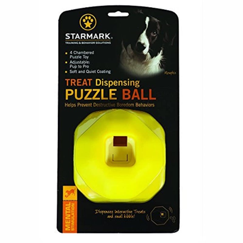 Starmark Treat Dispensing Puzzle Ball Dog Toy - Image 2