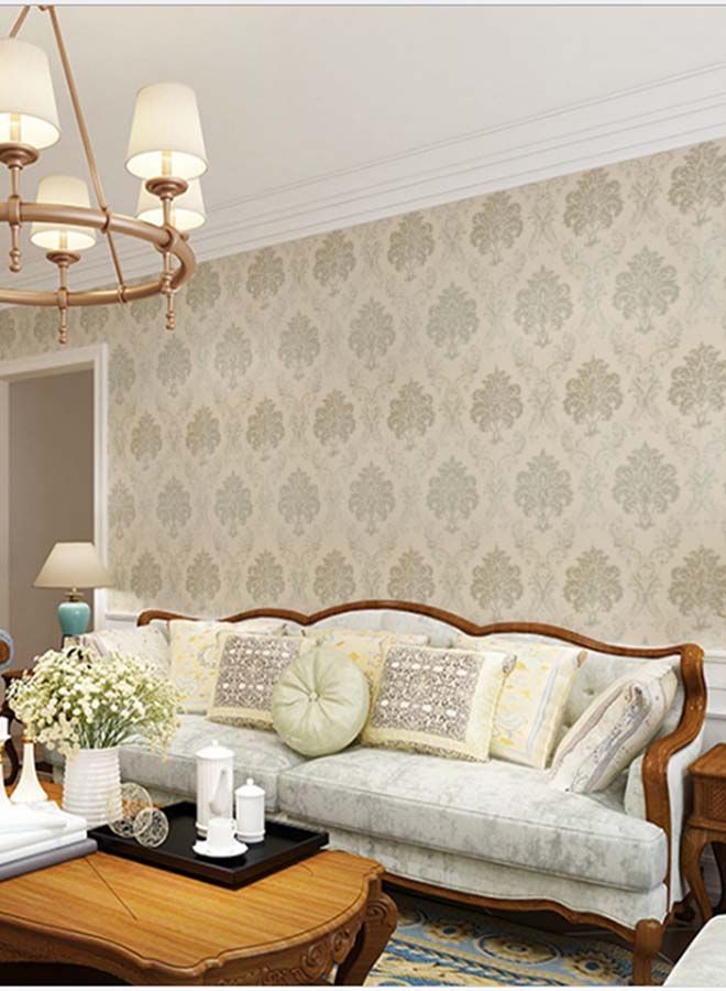 NIBEMINENT European Style Waterproof Flower Pattern Wallpaper Multicolour 45x500centimeter - Image 2