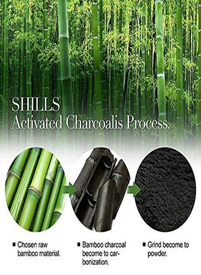 Shills Charcoal Black Mask, Peel Off Mask, Charcoal Mask, Black Peel Off Mask, Deep Cleansing, Purifying, Activated Charcoal Black Mask With Brush  - Image 5