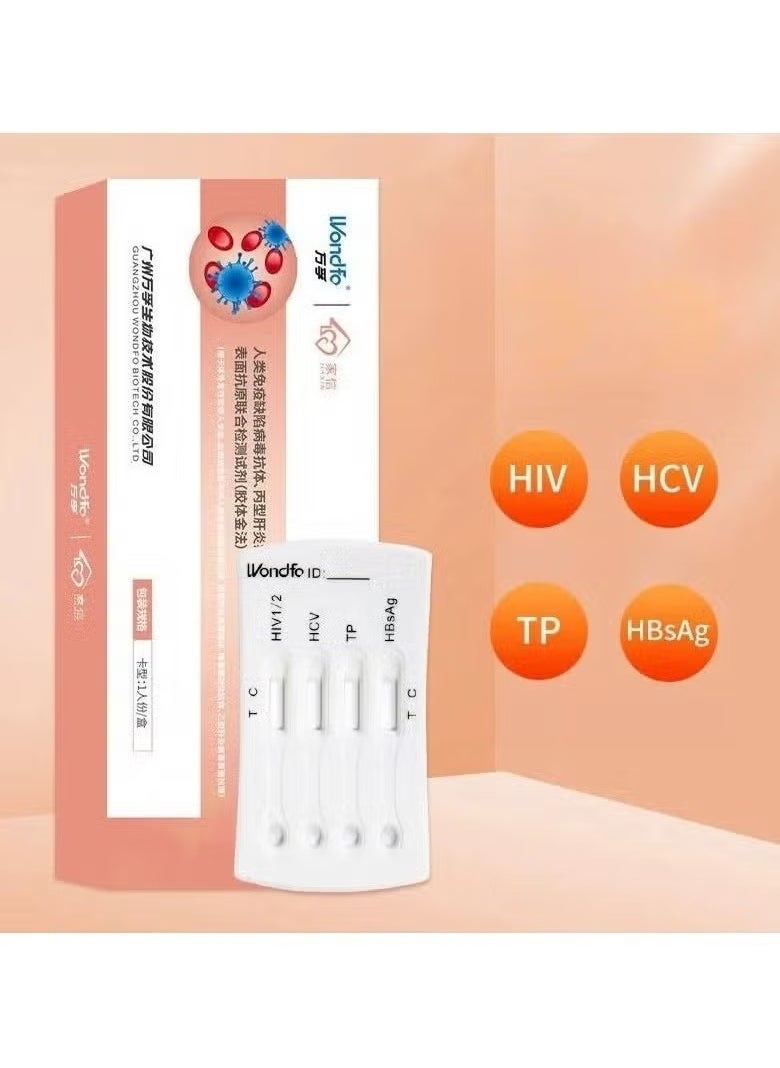 Wondfo - Test Strips 4 in 1 4th Generation STD Self-Test Antigen 2 Boxes - Image 1