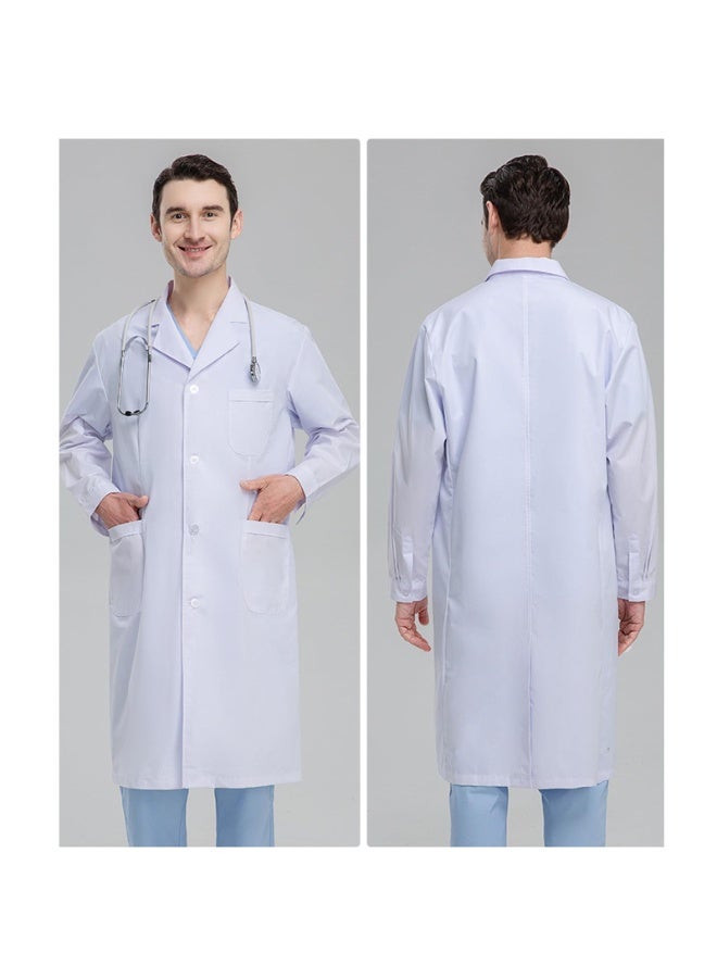 Magic Park Men's Lab Coat Professional Men Scrubs Lab Coats White Long Sleeve Scrubs Medical Lab Coat for Dental Laboratory - Image 3