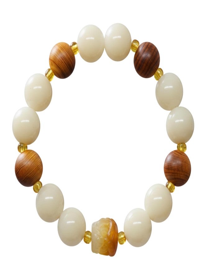THE MEN THING IVORY GROVE - 13mm Beads Bracelet with Natural Stone - Adjustable Bracelet - Image 1