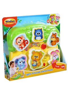 WinFun WinFun Lights and Sounds Animal Puzzle Playset (24 x 3 x 20 cm)  - Image 1